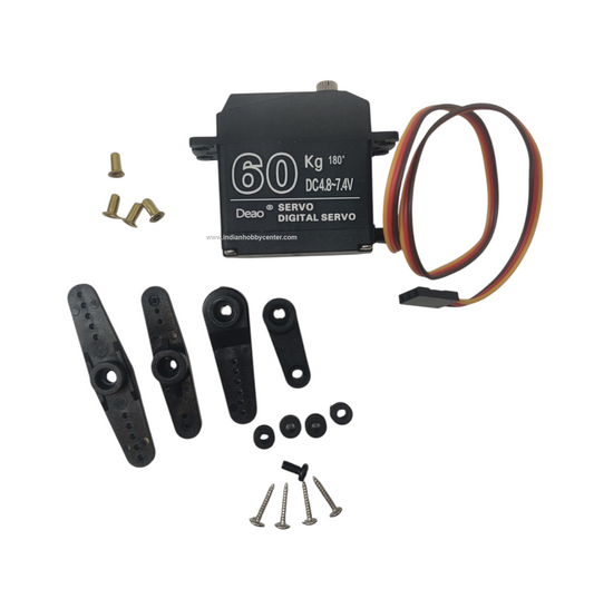 Deao 60kg 180 degree 4.8v-7.4v High Torque Digital Servo Motor