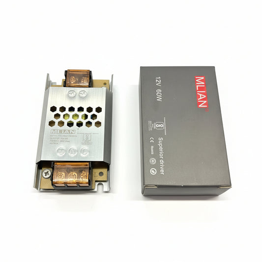 MLIAN 12V 5A 60W SMPS Driver for LED Strip and Module