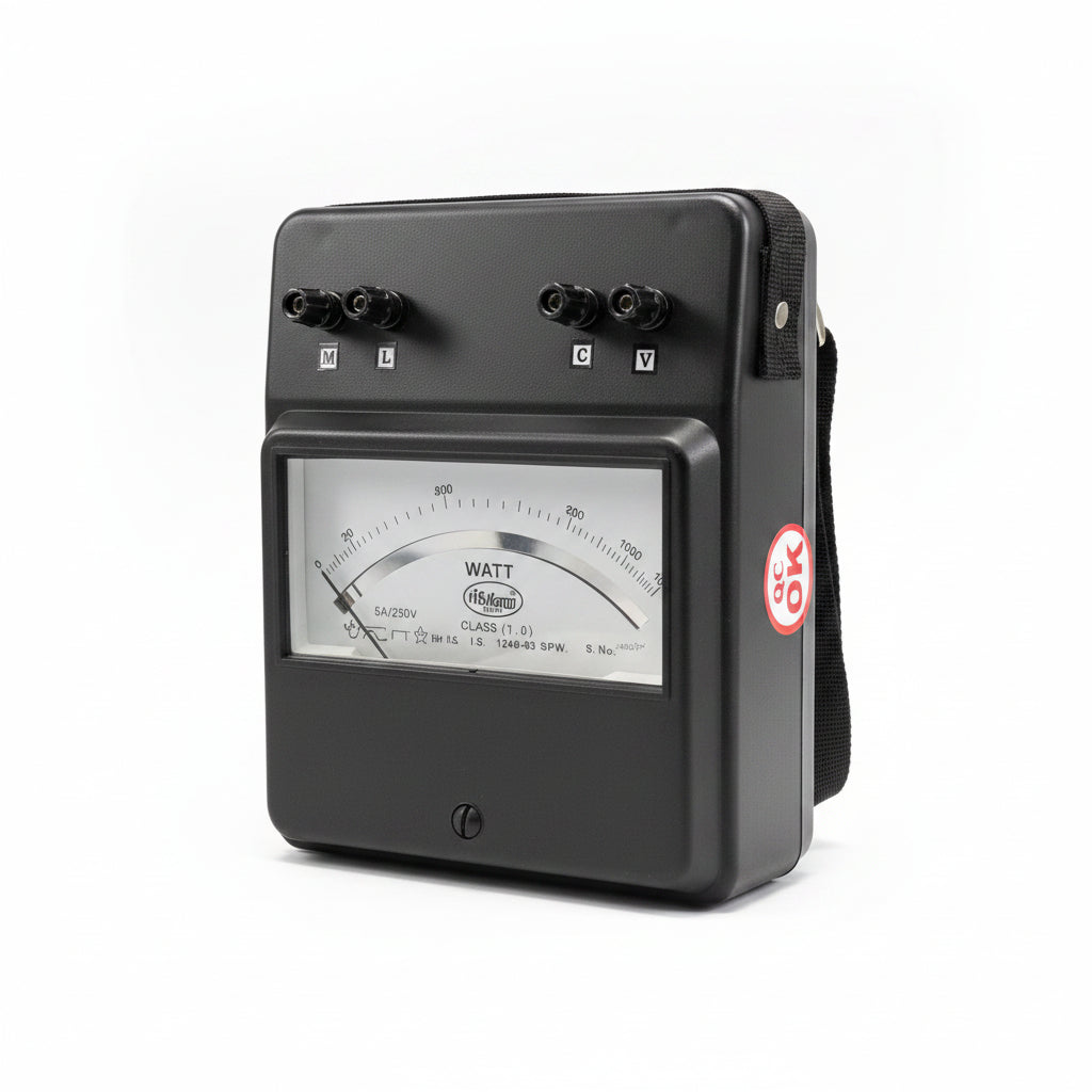 Watt Meter / Analog Power Factor Meter 5A, 1250W