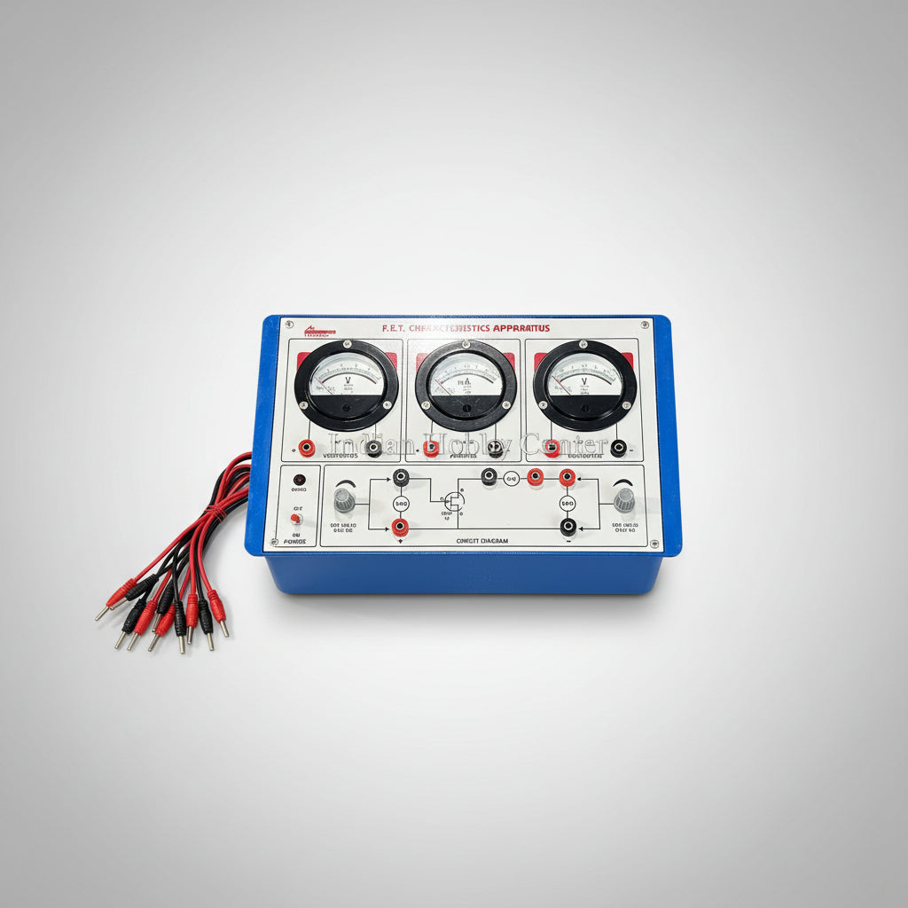 FET Characteristics Apparatus Trainer Kit with 3 Analog Meters