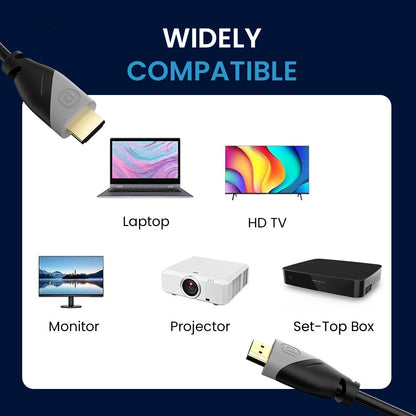 Portronics POR 2059 Konnect Sync 4k 60Hz HDMI to HDMI Cable, 5M Length (Black)