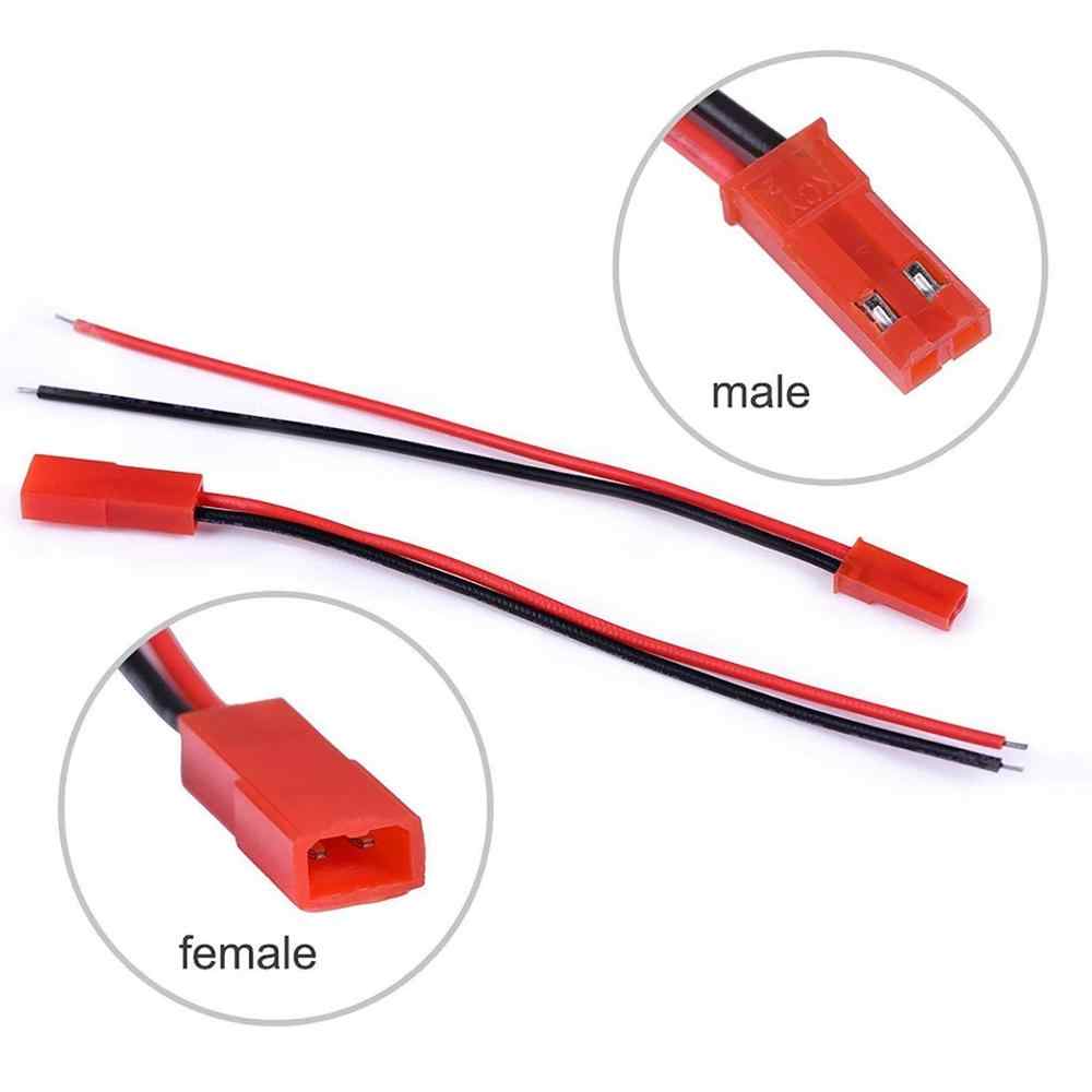 2 Pin JST Male and Female Red Locking Connector Plug (1 Pair)