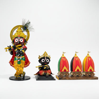 Lord Krishna Jagannath Standing Idol Sculpture (3D Printed)