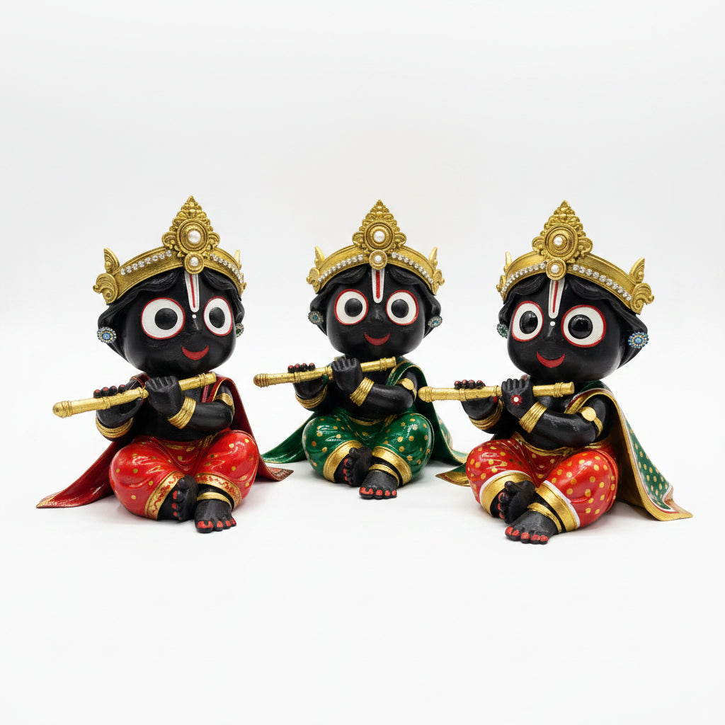 Lord Jagannath Idol Sculpture (3D Printed)