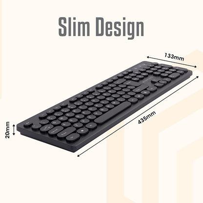 ZEBRONICS K24 USB Desktop Keyboard (Black)