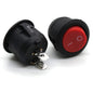 KCD1 6a 250v Round Rocker Switch SPST Panel Mount Round 10A/125V, 6A/250V (Red)