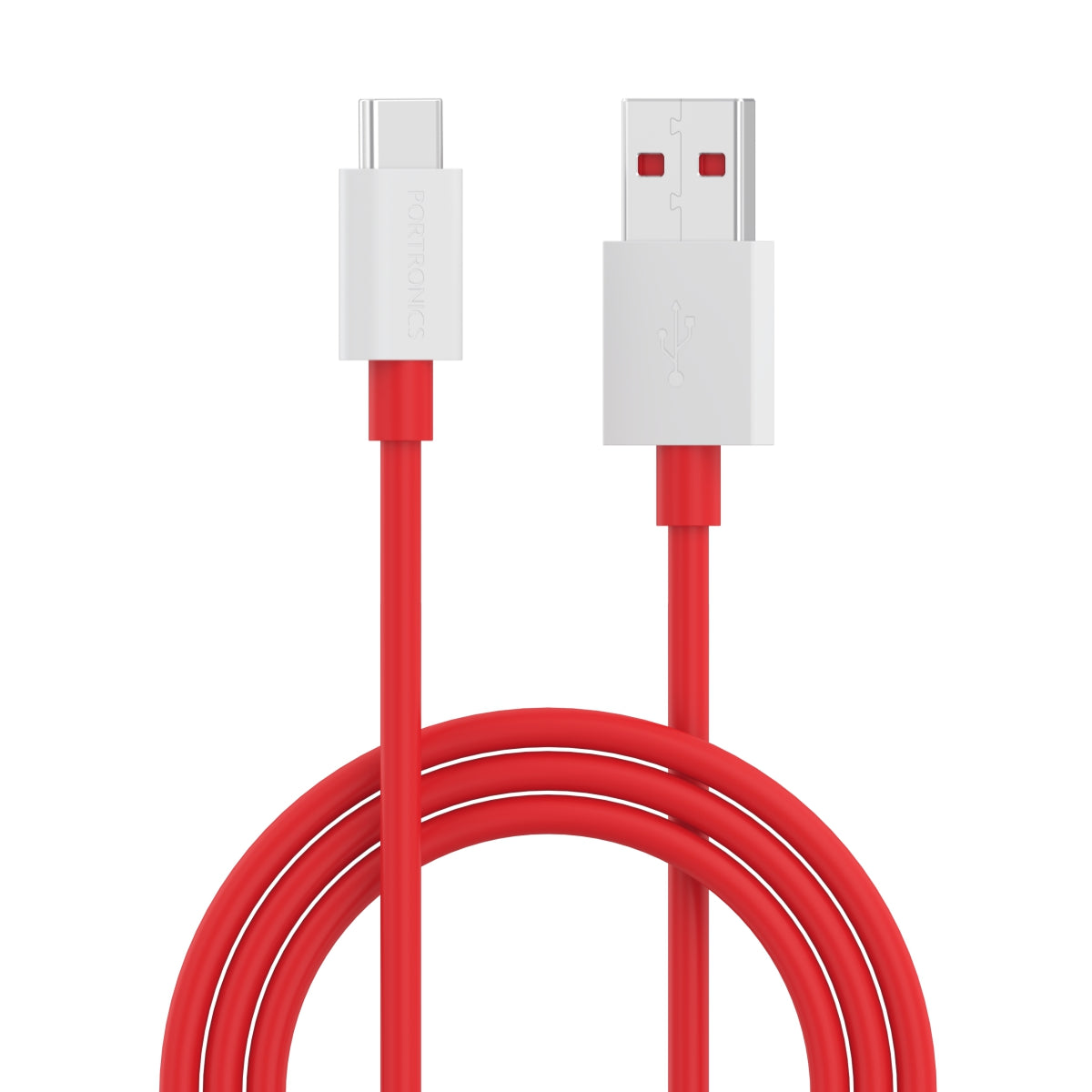 Portronics POR-1821 Konnect Dash Pro 80w USB To Type-C Cable 1 Meter Length (Red)