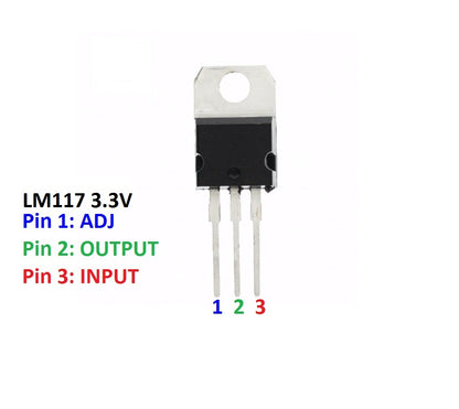 1117 3.3V Low Dropout Voltage Regulator IC – TO-220 Package LM1117 LD33