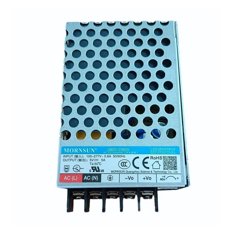 Mornsun LM25-23B05 – 5V 5A 25W SMPS AC to DC Switching Single Output Power Supply
