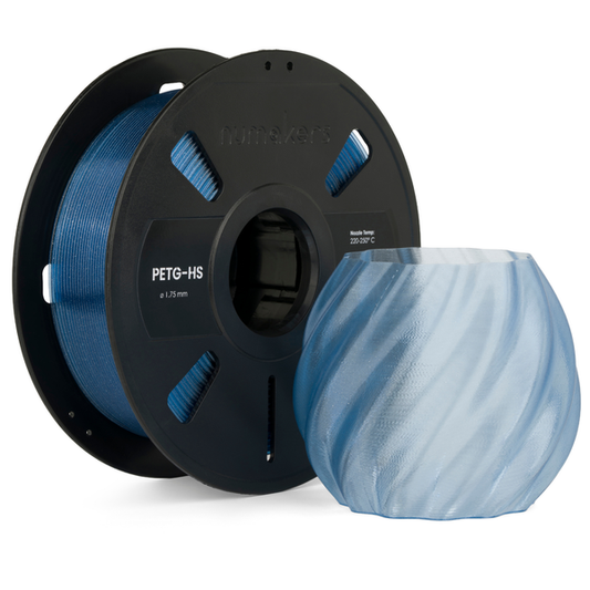 Numakers PETG Translucent Filament – Ice Blue Glitter – 1.75 mm / 1 kg