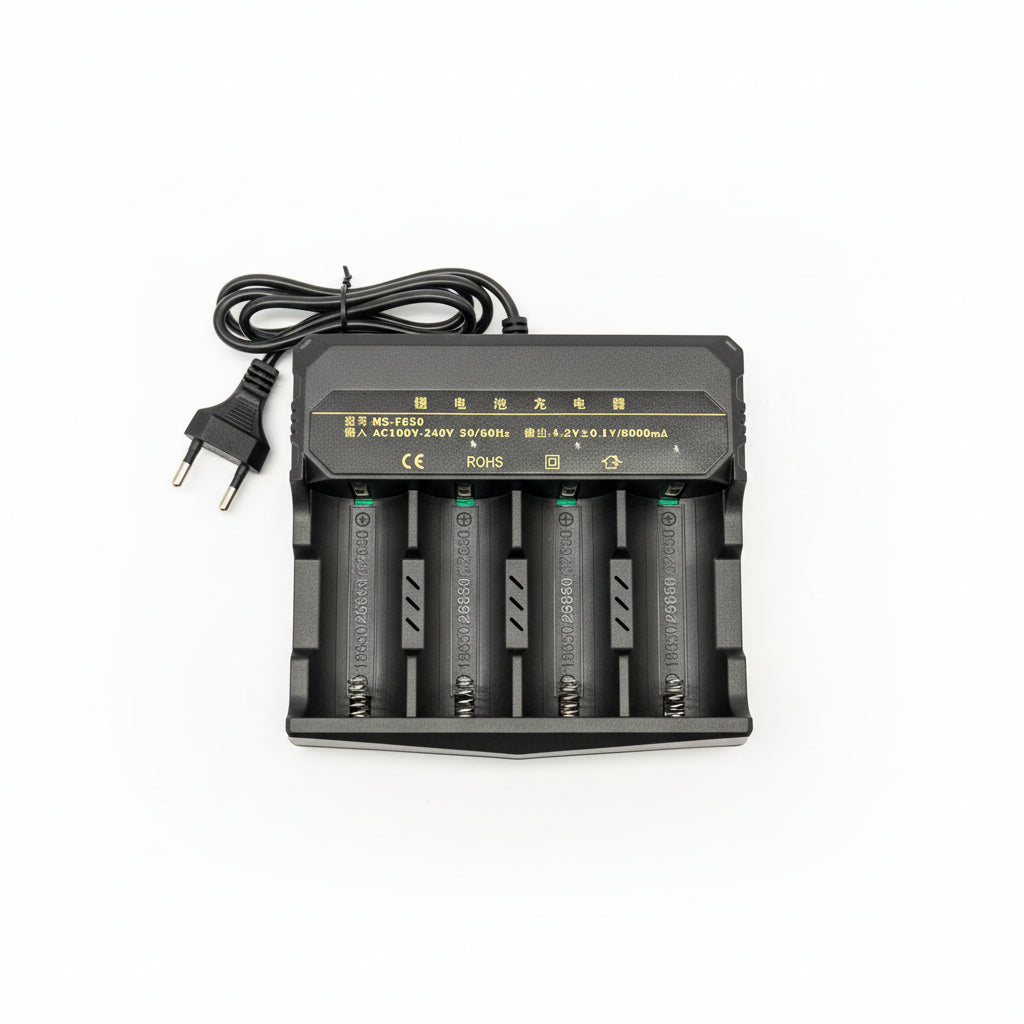 MS-F650 Universal Lithium Battery Charger (18650 / 21700/ 32700 / 22650 / 26650 / 32650)