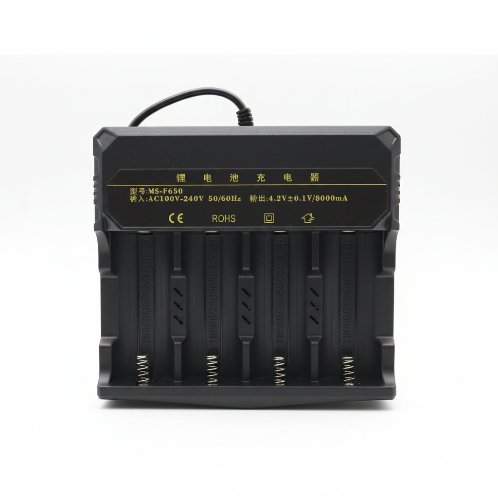 MS-F650 Universal Lithium Battery Charger (18650 / 21700/ 32700 / 22650 / 26650 / 32650)