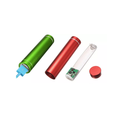 5V USB Power Bank Case for 18650 Battery, Aluminum Body, Random Colour