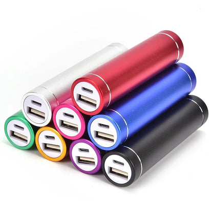 5V USB Power Bank Case for 18650 Battery, Aluminum Body, Random Colour