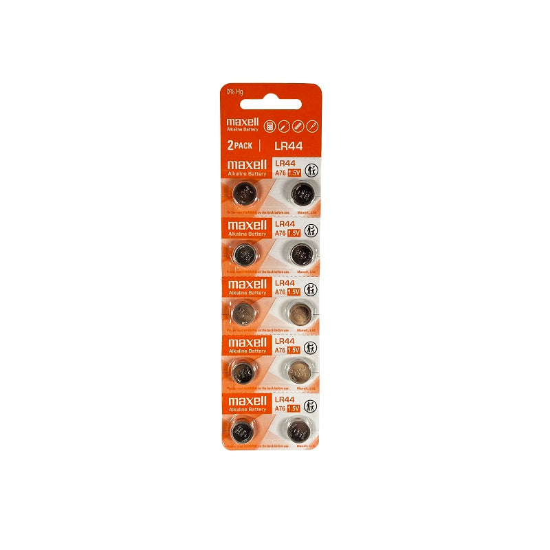 Maxell LR44 1.5V Micro Alkaline Coin Battery (Pack Of 1)