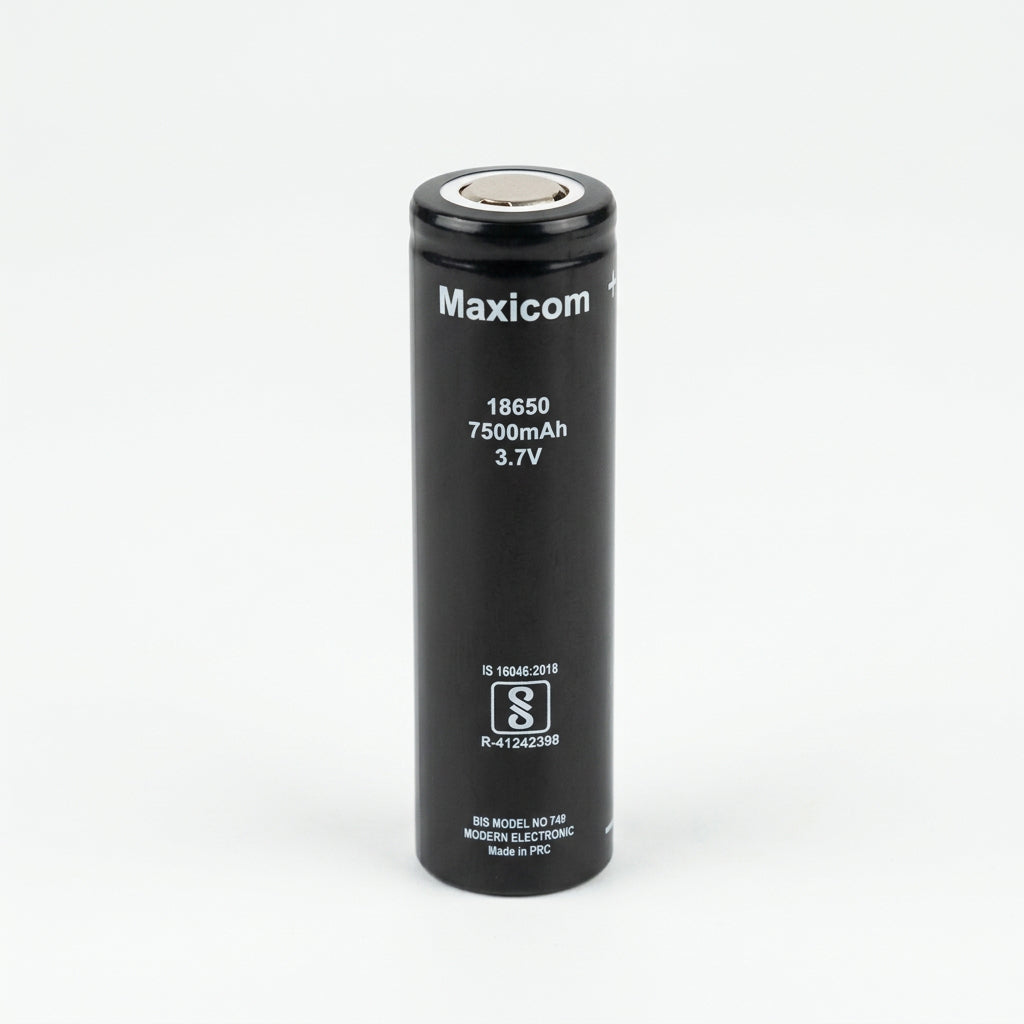 Maxicom 7500mAh 3.7V 18650 Rechargeable Lithium ion Battery