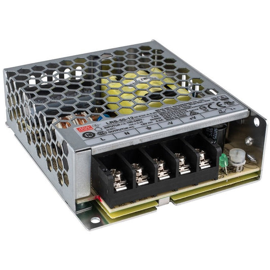 Mean Well LRS-50-12 – 12V 4.2A – 50.4W SMPS AC to DC Switching Single Output Power Supply