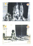 156th ANNIVERSARY OF THE GREAT ORISSA FAMINE OF 1866 (NA'ANKA DURBHIKSHYA) BY INTACH, CUTTACK CHAPTER : SET OF 12 COLOURED PICTURE POST CARD