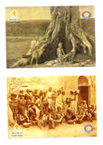 156th ANNIVERSARY OF THE GREAT ORISSA FAMINE OF 1866 (NA'ANKA DURBHIKSHYA) BY INTACH, CUTTACK CHAPTER : SET OF 12 COLOURED PICTURE POST CARD