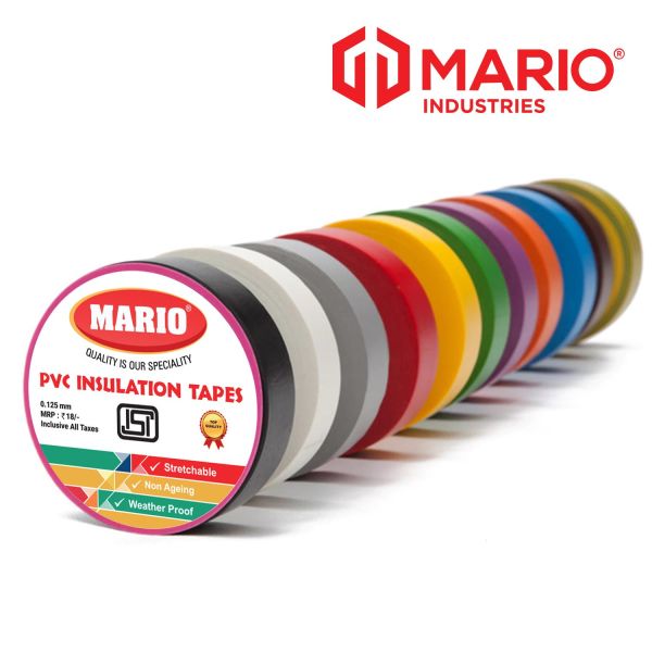 Mario PVC Insulation Tape -Black Colour