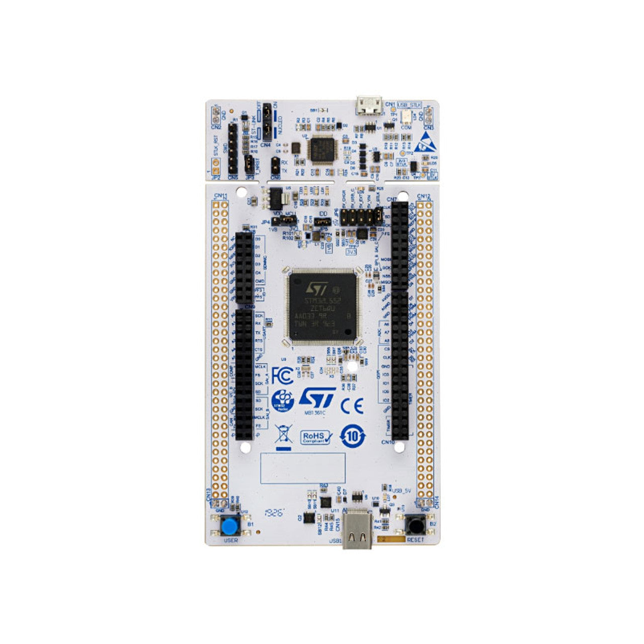 Stmicroelectronics NUCLEO-L552ZE-Q - STM32 Nucleo-144 STM32L552ZE Board, SMPS Arduino ST Zio/Morpho Connectivity