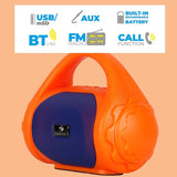 Zeb County (ORANGE + BLUE) 3W Bluetooth Speaker ZEBRONICS