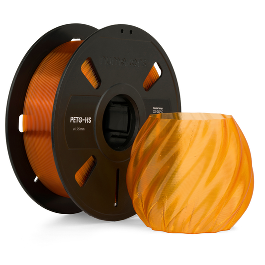Numakers PETG Translucent Filament – Orange – 1.75 mm / 1 kg