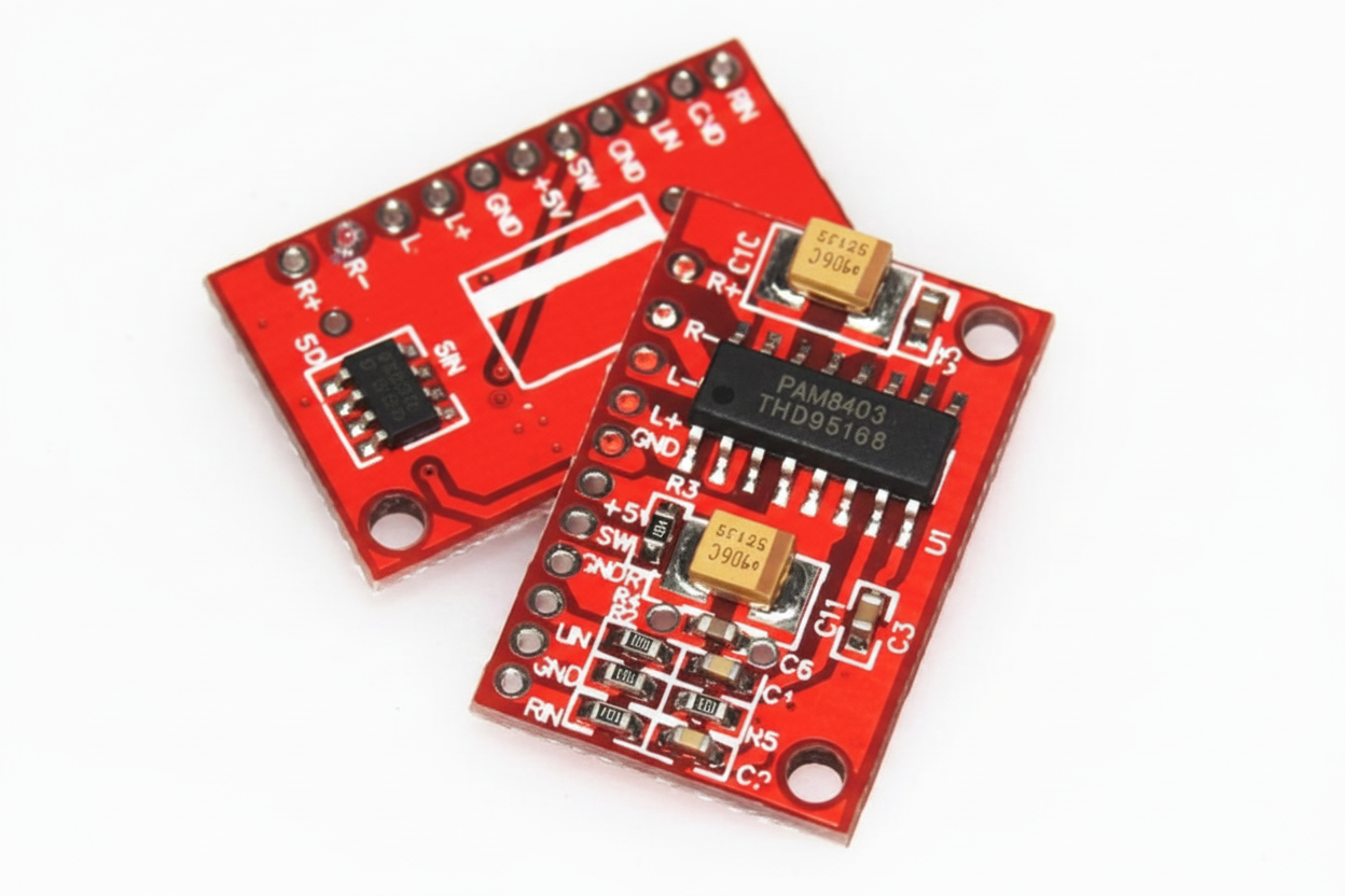 PAM8403 3W Dual Track Mini Digital Power Amplifiers Red