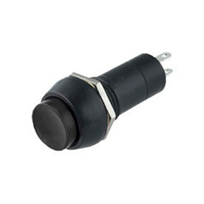 ON-OFF Push Button Panel Mount 2 Pin SPST Self Locking Switch PB-305A (Black)