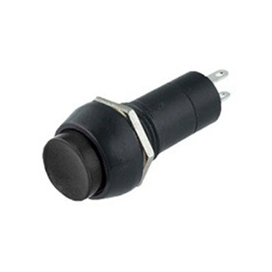 ON-OFF Push Button Panel Mount 2 Pin SPST Self Locking Switch PB-305A (Black)
