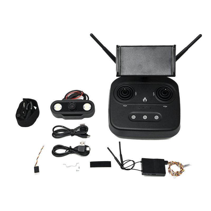 SKYDROID T10 2.4Ghz 10 CH Remote Controller with T10 10-Channel Receiver and 3 IN 1 Camera