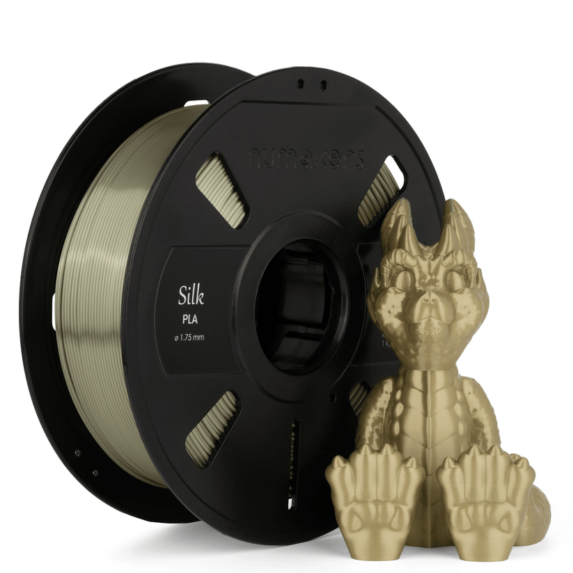 Numakers PLA Silk Filament – Bronze – 1.75 mm / 1 kg