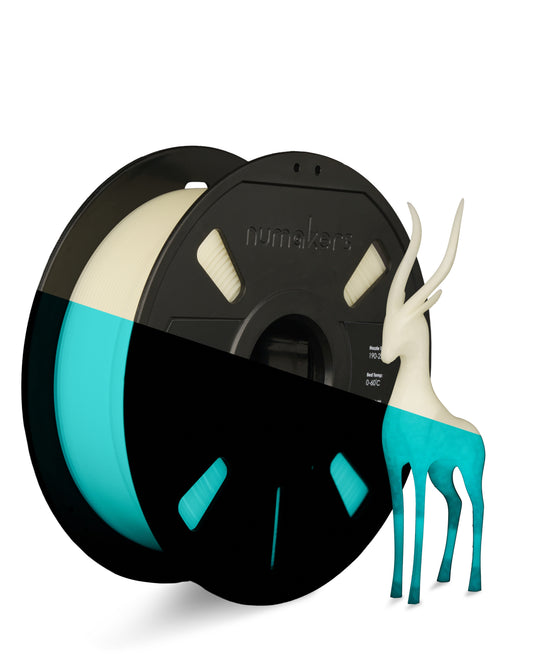 Numakers PLA Glow in the Dark - Aqua Blue – 1.75 mm / 1 kg