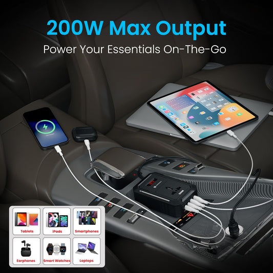 Portronics POR-3247 Car Power III Pro – 3-in-1 Car Charger with Dual USB & Type-C PD Fast Charging