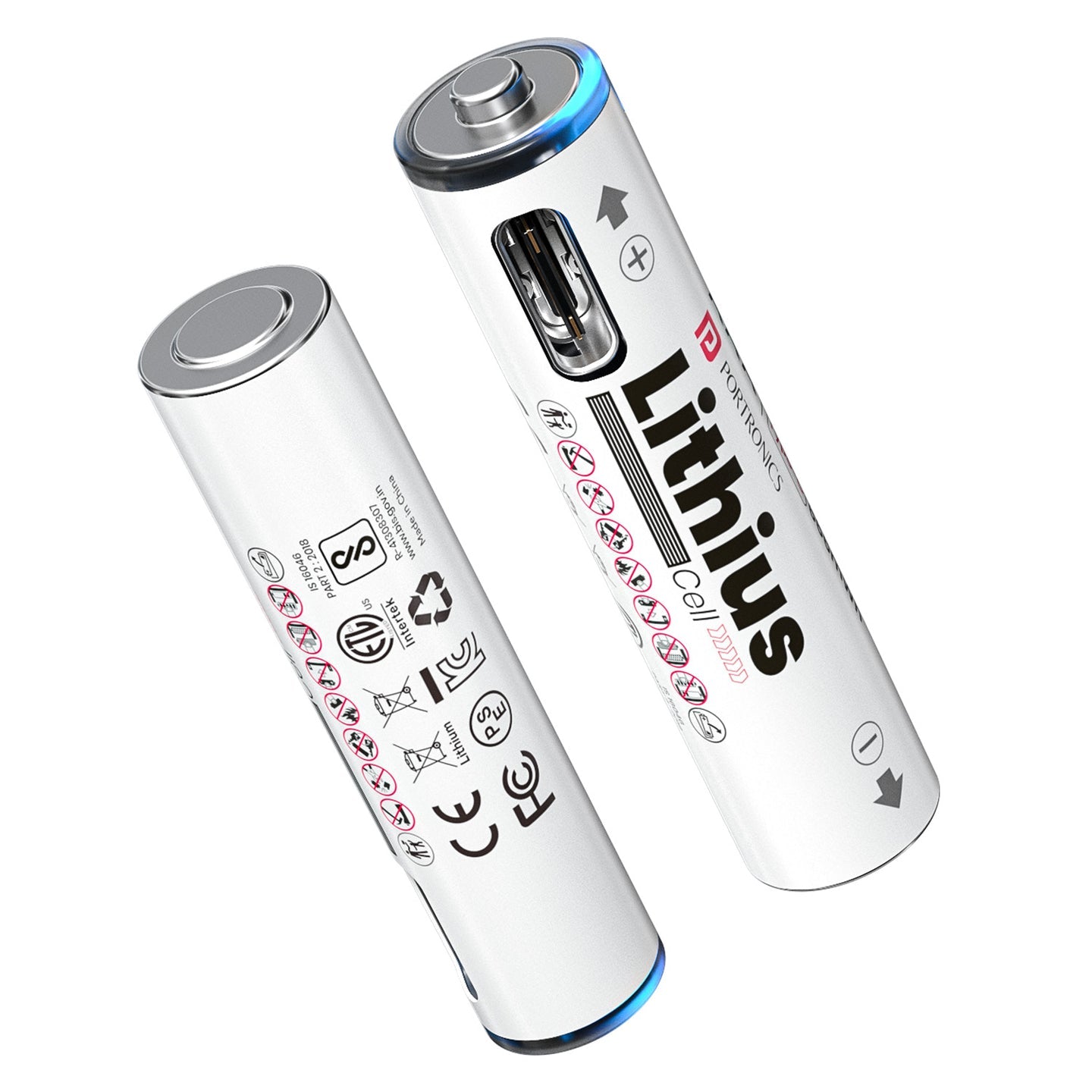 Portronics POR 2510 Lithius Cell AAA Type-C Rechargeable Lithium-ion Battery (Pack of 2)
