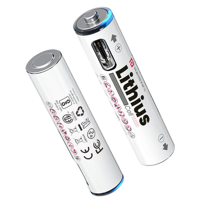 Portronics POR 2510 Lithius Cell AAA Type-C Rechargeable Lithium-ion Battery (Pack of 2)