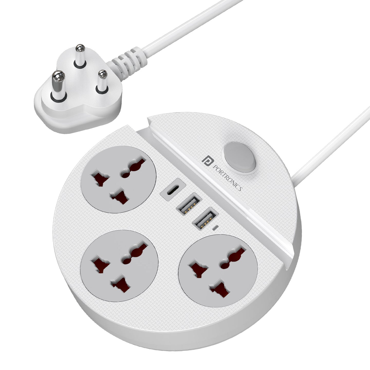Portronics POR-3483 Power Plate 5 Pro 6-in-1 Power Extension Board