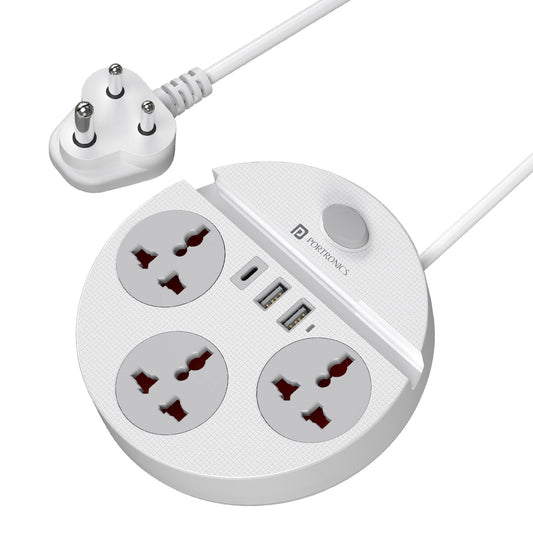 Portronics POR-3483 Power Plate 5 Pro 6-in-1 Power Extension Board
