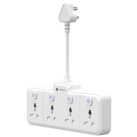 Portronics POR 3300 2500W Power Plate Pro 4-in-1 Power Extender with Flexible Cord