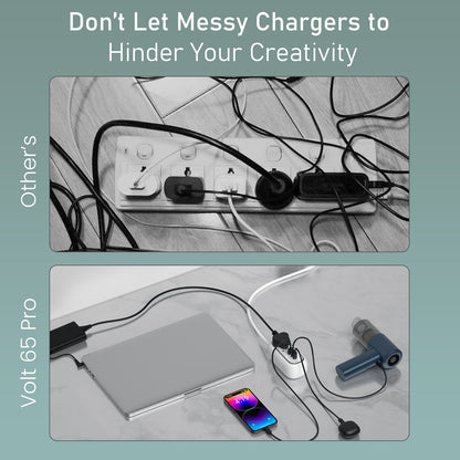 Portronics POR-3193 Volt 65 Pro 67W 5 in 1 Desktop Power Strip
