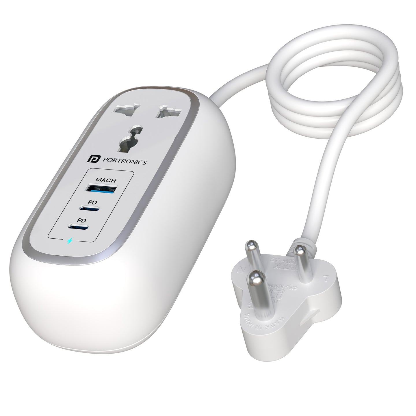 Portronics POR-3193 Volt 65 Pro 67W 5 in 1 Desktop Power Strip