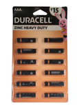 AAA 1.5V R03 Duracell Zinc Heavy Duty Batteries (Pack of 12)
