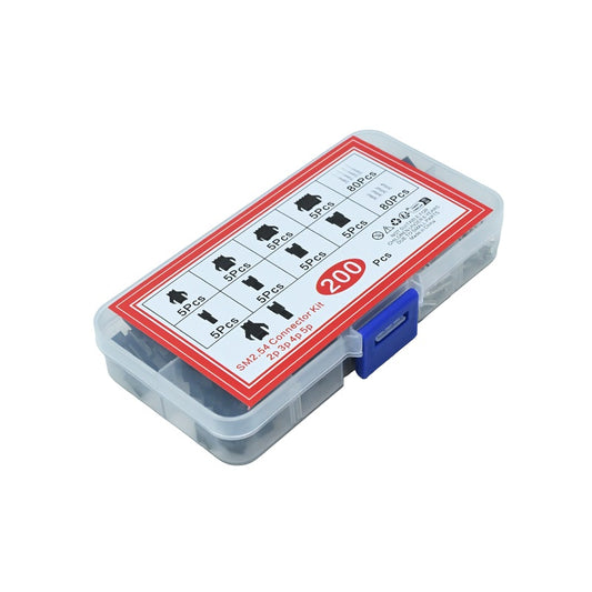 200PCS SM 2.54 Terminal Connector Kit – 2/3/4/5 PIN 5 Each Male and Female Set