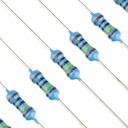 47K ohm 1/4 Watt ±1% Tolerance Metal Film Resistor (Pack of 10)