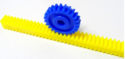 45 Teeth Rack 6" Linear Racks For Rack And Pinion Mechanism (Yellow)