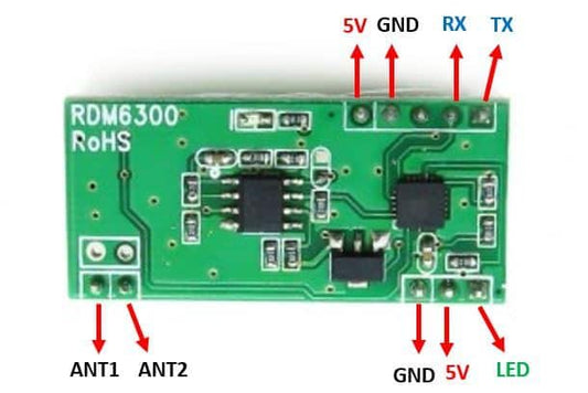 RDM6300 125KHz EM4100 RFID Card ID Reader Module