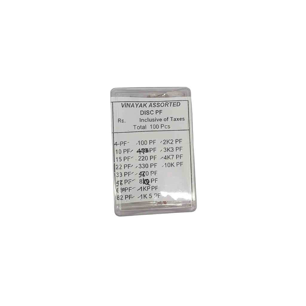 Vinayak Capacitor Box Disc PF Assorted 100 Pcs