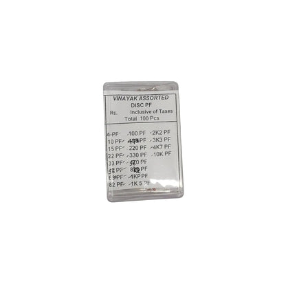Vinayak Capacitor Box Disc PF Assorted 100 Pcs