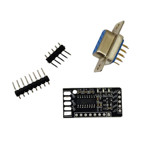 RS232 to TTL Serial Port Converter Adapter Communication Module - Unsoldered