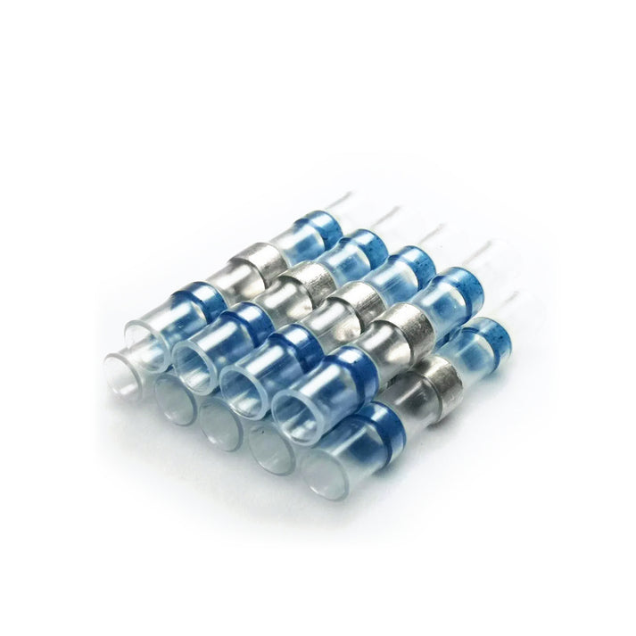 Blue Heat Shrink Solder Sleeve Crimpless Butt Connectors
